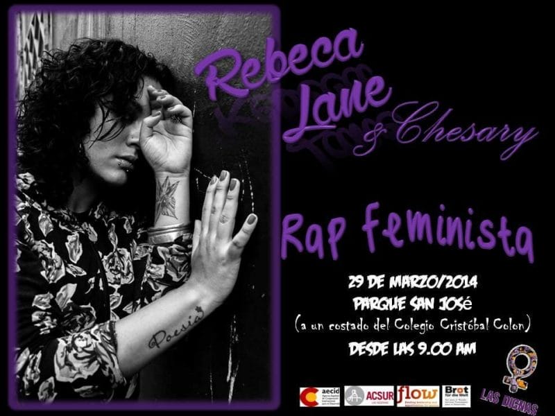 YA - RAP FEMINISTA - REBECA LOVE Y CHESARY - PARQUE SAN JOSÉ COL CENTRO AMÉRICA - 29 MARZO 2014