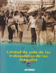 CALIDAD DE VIDA DE LAS TRABAJADORAS DE LAS MAQUILAS - 2003_PORTADA