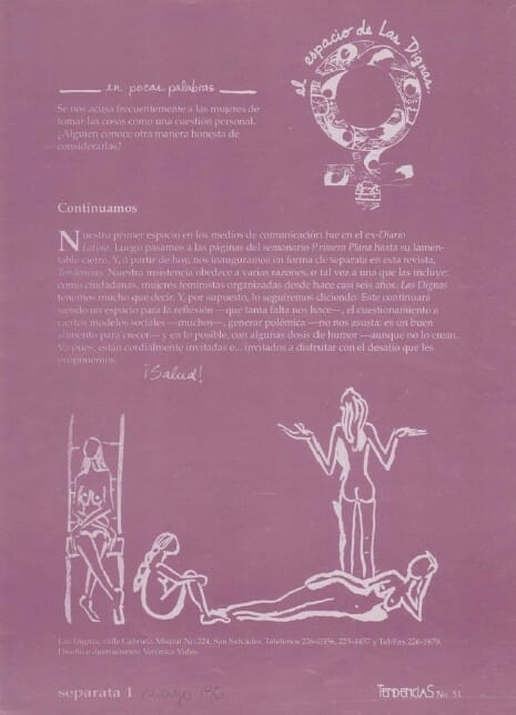 TENDENCIAS #51. EL ESPACIO DE LAS DIGNAS | MAYO 1996