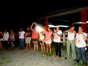 Ritual de la noche cultural - Encuentro nacional feminista 2014
