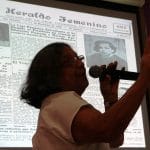 la académica feminista, Candelaria Navas participó en el Encuentro Nacional Feminista con la ponencia Orígenes, Nudos y Avances inmediatos del Feminismo en El Salvador 1990-2014 - Encuentro nacional feminista El Salvador 2014