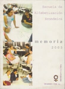IMA_ESCUELA DE ALFABETIZACION ECONOMICA MEMORIA 2003