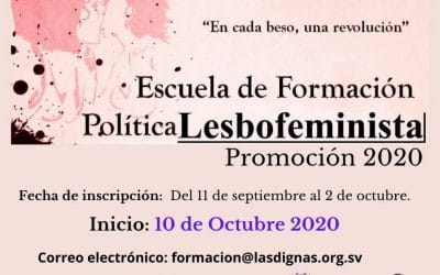 ESCUELA DE FORMACIÓN POLÍTICA LESBOFEMINISTA. Promoción 2020.